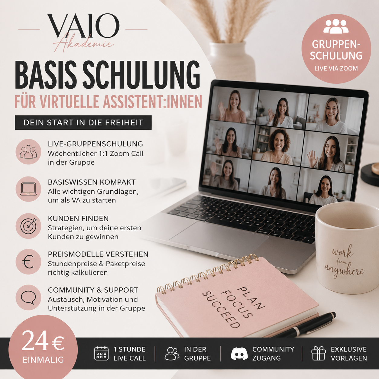 Basisschulung virtuelle Assistenz